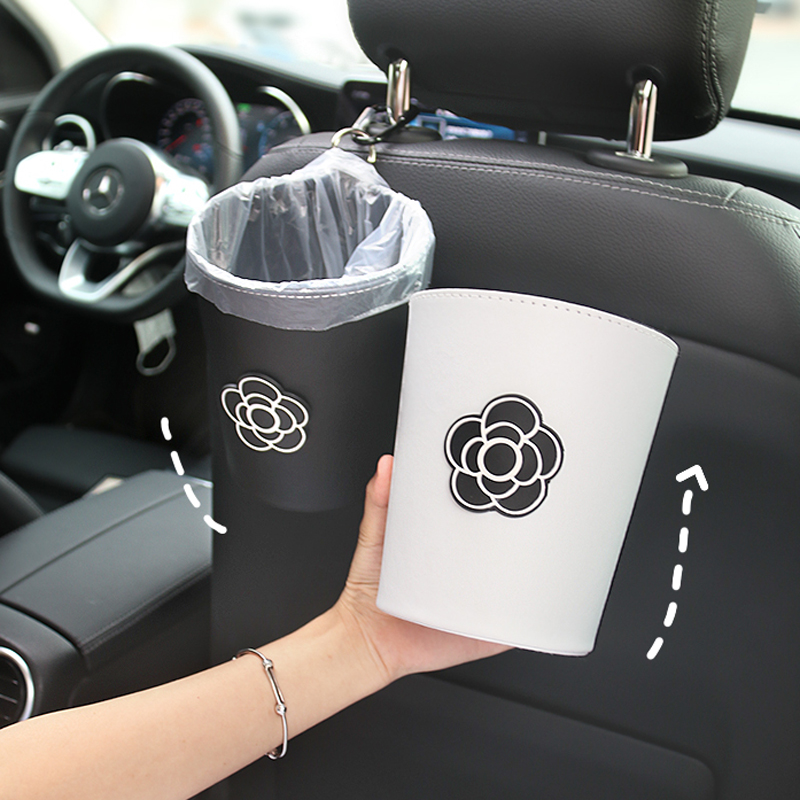 Circle Round Bag - Tempat Sampah mobil bunga kartun lucu