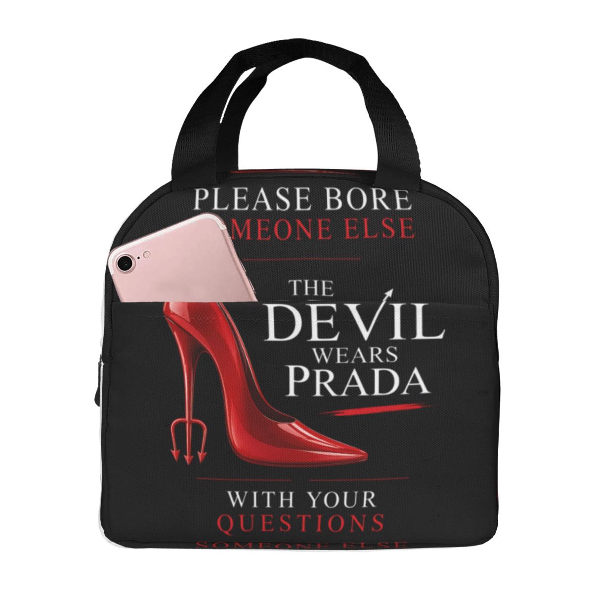Women Bags Prada - Tas Makan Siang Berinsulasi Termal Bertema