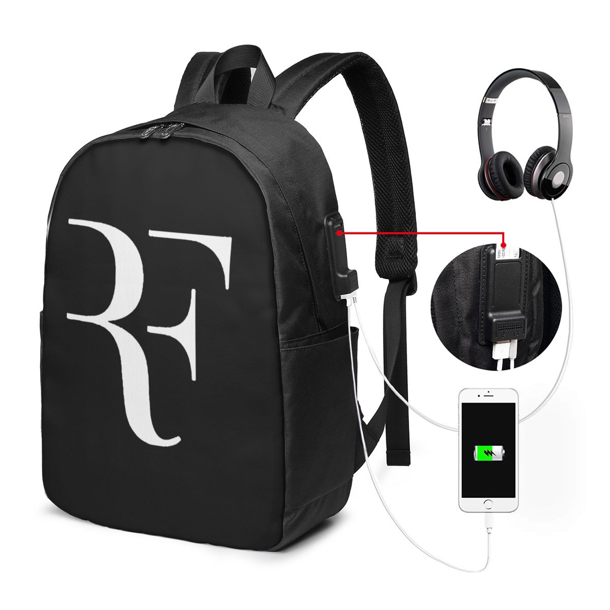 Women Bags Daily Use - Roger Federer Tas Ransel Travel Notebook