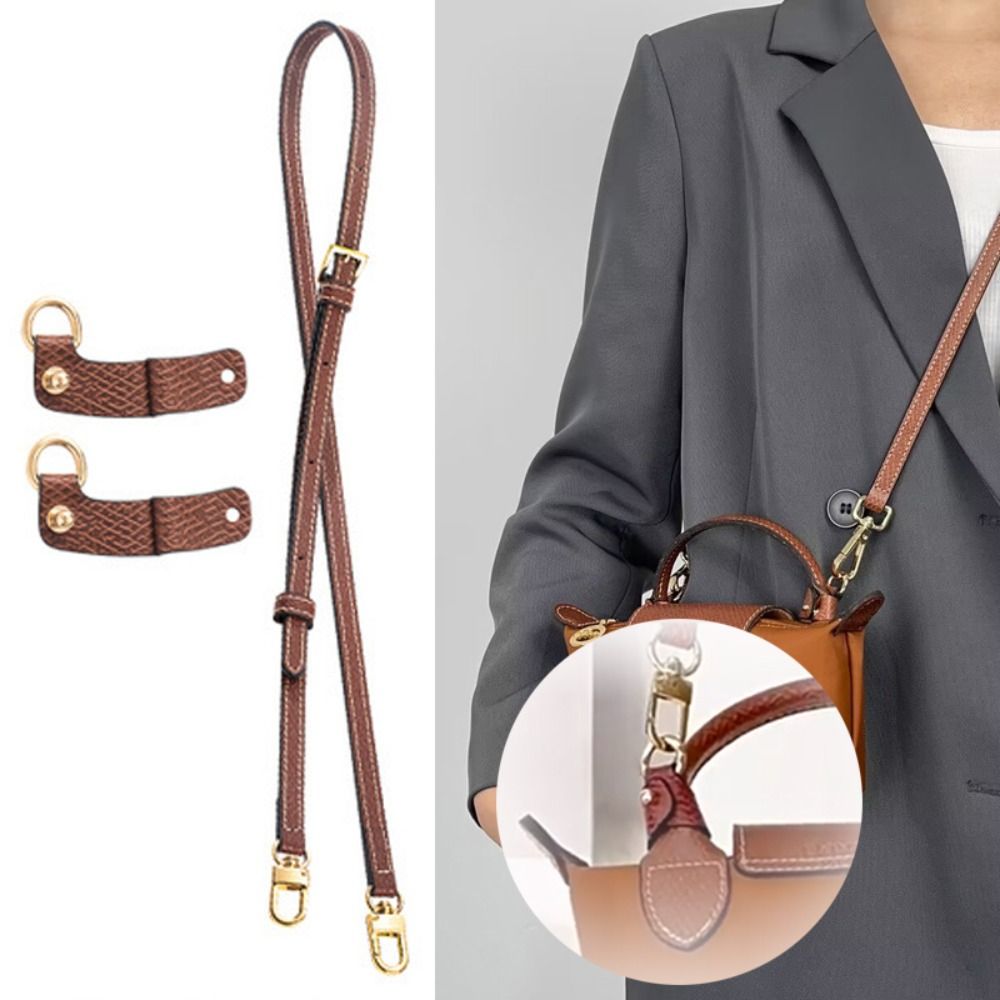 Women'S Bags Longchamp - Tas selempang tali kulit asli wanita,