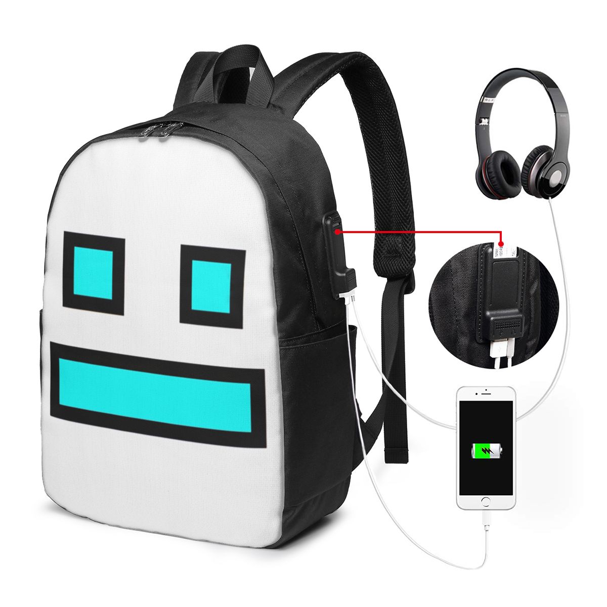 Tas Ransel Video Game Geometry - Women Bags Laptop ulasan dan harga