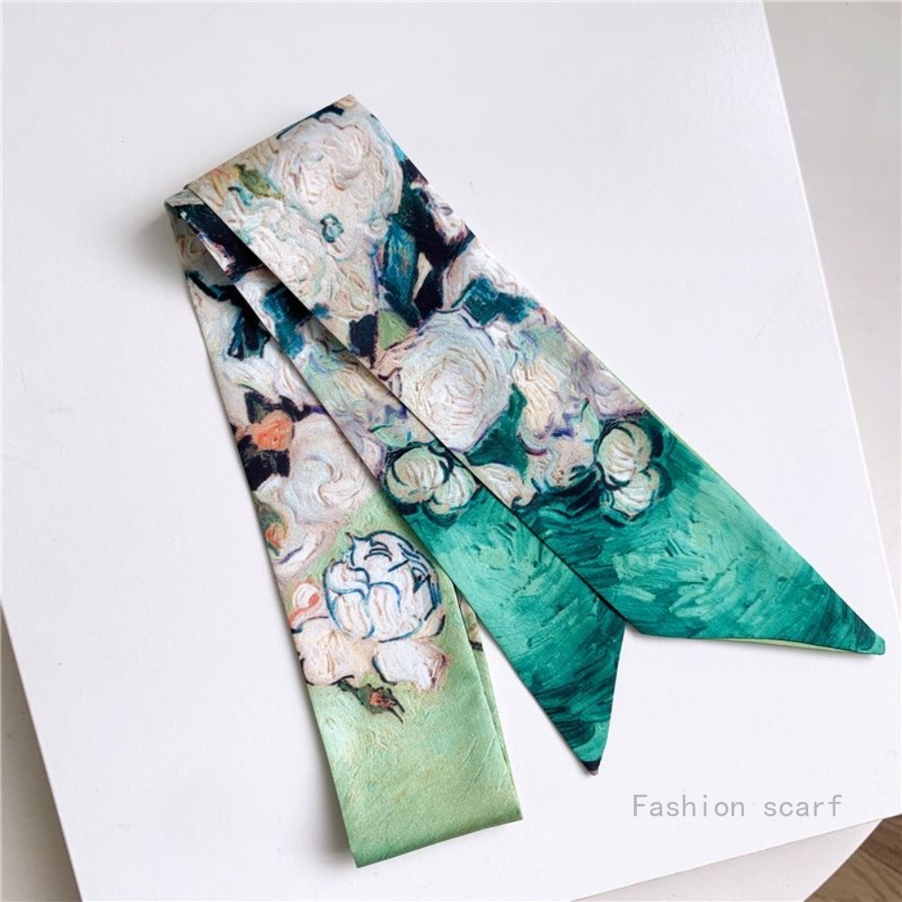 Syal Sutra Lukisan Minyak Seri - Women Bags Wholesale ulasan dan harga