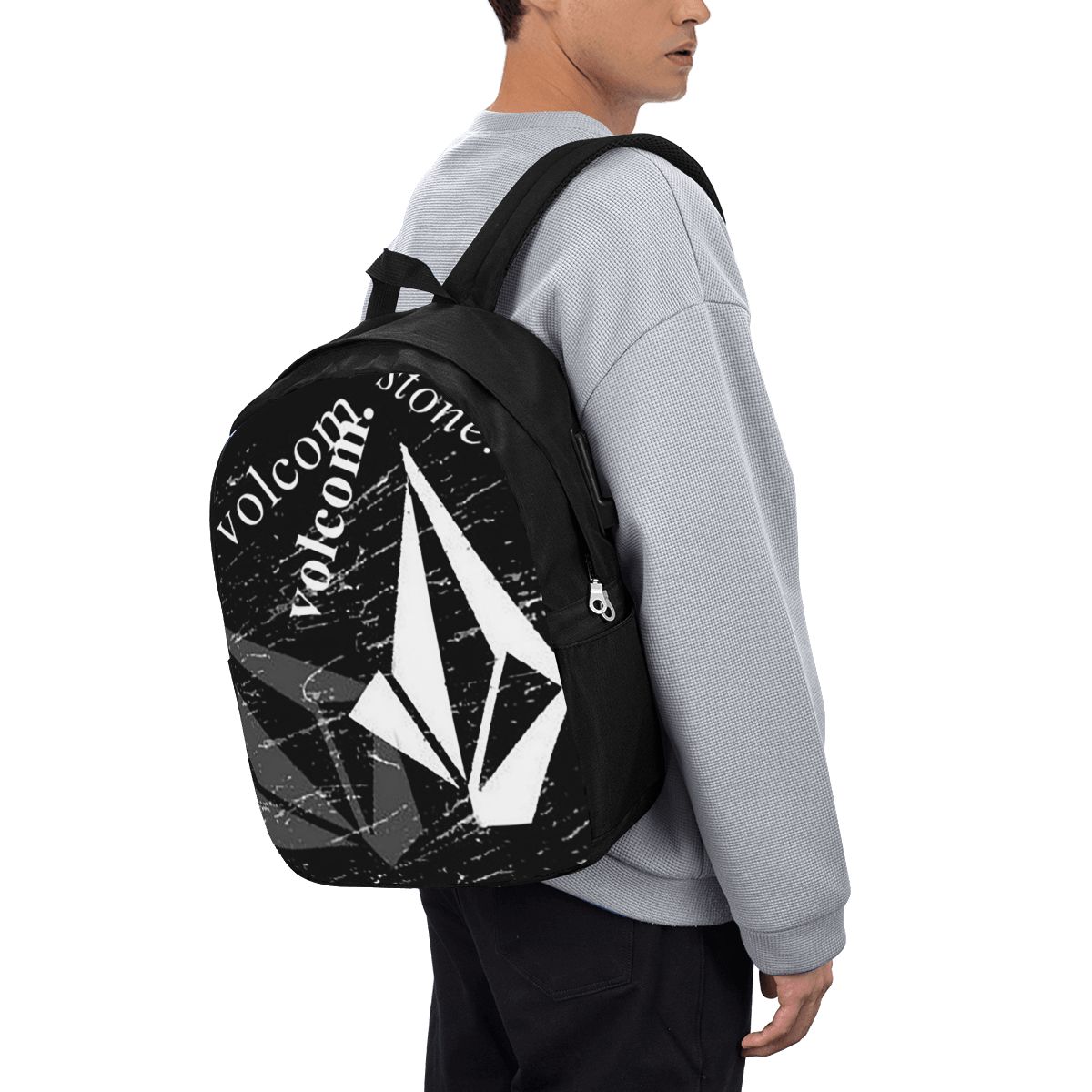 V-Volcom Logo Backpack Tas Not - Women Bags Laptop ulasan dan harga