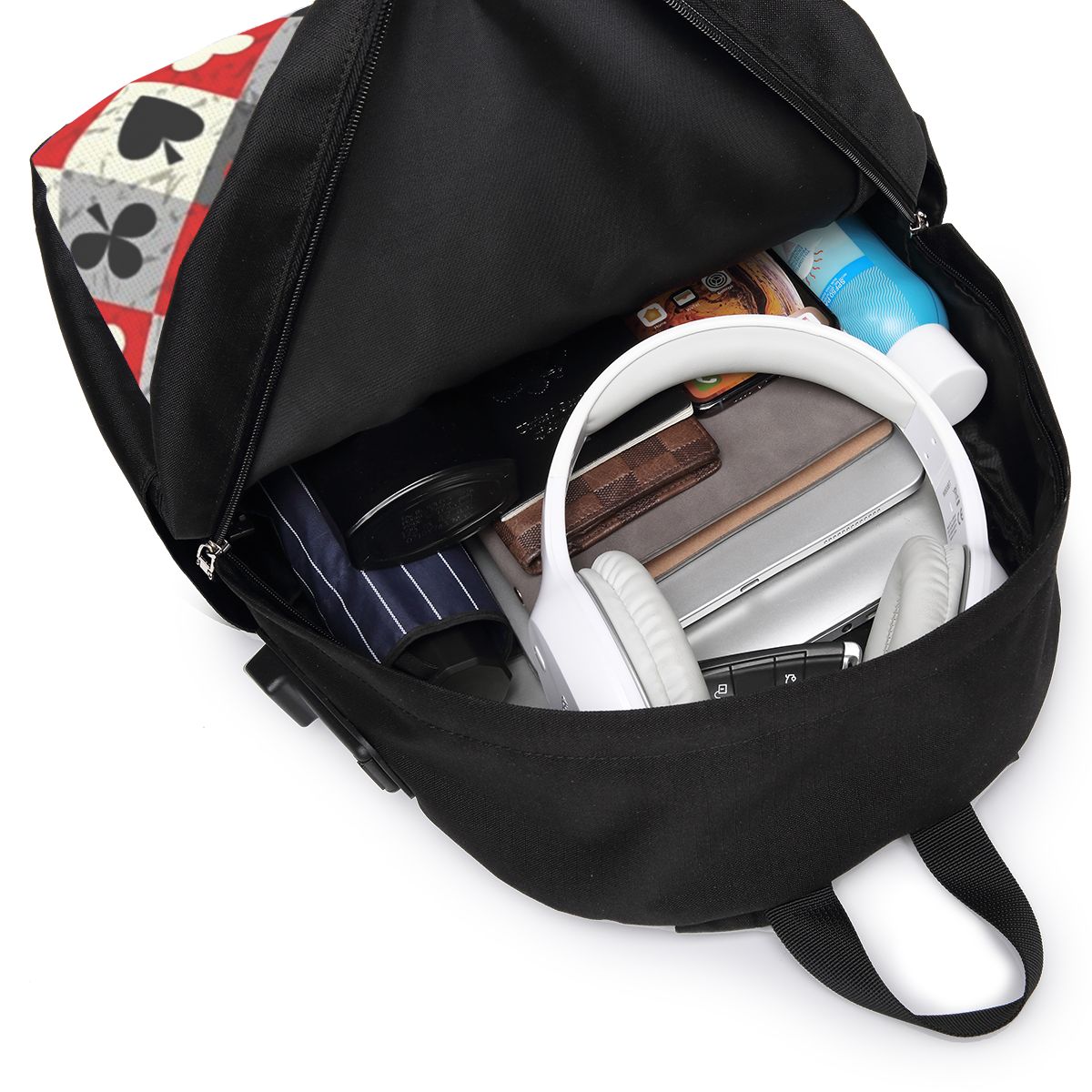Tas Ransel Motif Kartu Poker,  - Women Bags Laptop ulasan dan harga