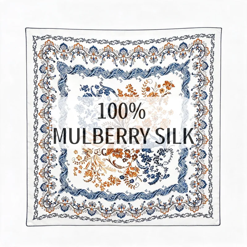 Syal Persegi Sutra Mulberry 10 - Women Bags Daily Use ulasan dan harga