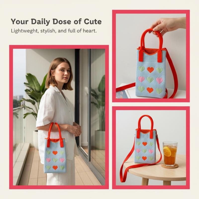 Tas Selempang Mini Rajut Fashi - Women Bags Daily Use ulasan dan harga